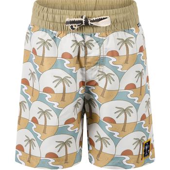 monster, Munster | Palm trees boarding shorts in beige and white商品图片 4.4折起×额外7.5折, 额外七五折