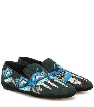 推荐Embroidered loafers商品