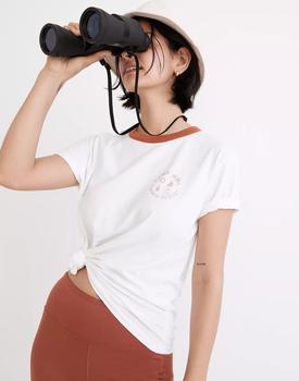 女装Madewell, Madewell | MWL Camp Resort Ringer Full-Length Tee商品图片 7折×额外5折, 额外五折