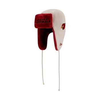 New Era | Men's White Arizona Cardinals Helmet Head Trapper Knit Hat,商家Macy's,价格¥261