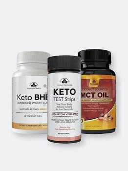 商品Totally Products Keto Strips and Keto BHB and MCT Oil Combo Pack图片