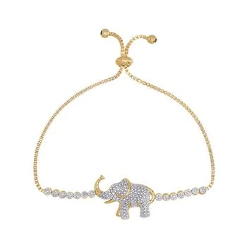 Macy's | Diamond Accent Elephant Adjustable Bolo Bracelet,商家Macy's,价格¥337