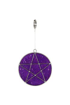 推荐Something Different Mystical Pentagram Suncatcher (Purple) (One Size)商品