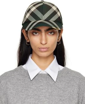 Burberry | Green Check Baseball Cap 独家减免邮费