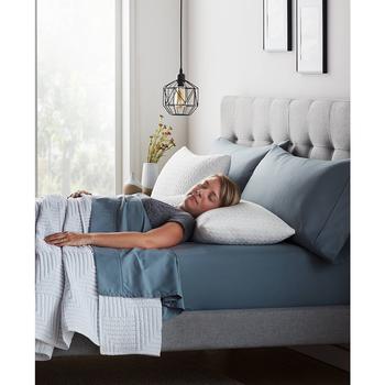 商品Lucid | 2-Pack Customizable Fiber and Shredded Foam Pillow with Zippered Inner Cover,商家Macy's,价格¥1446图片