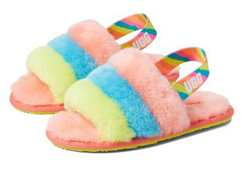 ugg拖鞋, UGG | Fluff Yeah Slide (Toddler/Little Kid)商品图片 4.2折起