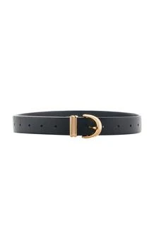推荐Khaite - Bambi Skinny Leather Belt - Black - 85 cm - Moda Operandi商品