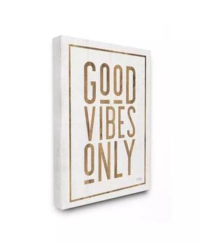 Stupell Industries | Good Vibes Only Rustic White and Exposed Wood Look Sign, 24" L x 30" H,商家Macy's,价格¥726