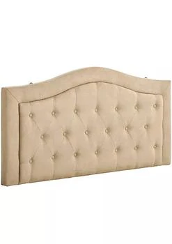 HOMCOM | Upholstered Headboard Button Tufted Bedhead Board Home Bedroom Decoration for Full Sized Beds Beige,商家Belk,价格¥981