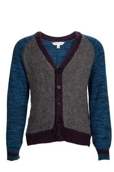 推荐Little Marc Jacobs Colorblock Knit Buttondown Cardigan 5 Yrs商品