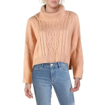 推荐Jack by BB Dakota Womens Cropped Wool Blend Turtleneck Sweater商品