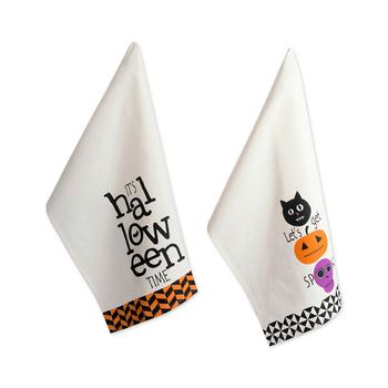 商品Design Imports | Assorted All Hallows Eve Halloween Printed Dishtowel Set,商家Macy's,价格¥152图片