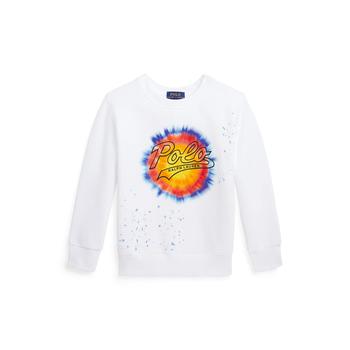 Ralph Lauren | Logo Tie-Dye Print Fleece Sweatshirt (Little Kids)商品图片,独家减免邮费