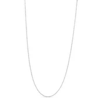 Haus of Brilliance | .925 Sterling Silver 0.7mm Slim And Dainty Unisex 18" Ball Bead Chain Necklace,商家Verishop,价格¥266