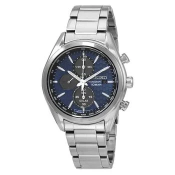 Seiko | Chronograph Blue Dial Solar-Powered Men's Watch SSC801P1 4.7折, 满$75减$5, 满减