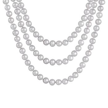 商品Splendid Pearls | Endless Pink 80" Freshwater Pearl Necklace,商家Premium Outlets,价格¥321图片