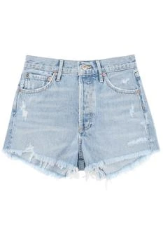 推荐Agolde parker distressed denim shorts商品