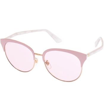 Gucci | GUCCI 女粉色女士圆形太阳镜 GG0246SA-002商品图片,满$100享9.5折, 满折