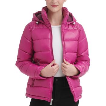 商品GUESS | Women's High-Shine Hooded Puffer Coat,商家Macy's,价格¥657图片