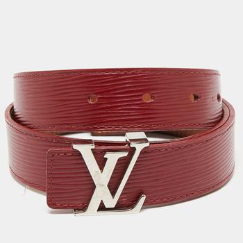 lv腰带, [二手商品] Louis Vuitton | Louis Vuitton Rubis Epi Leather LV Initiales Belt 80 CM商品图片 9.8折, 满1件减$100, 满减