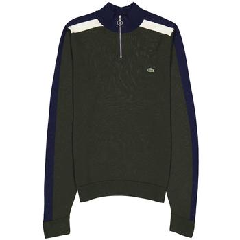 推荐Lacoste Zip Neck Colorblock Band Jersey Sweater, Size X-Small商品