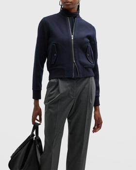 商品Theory | Wool-Cashmere Bomber Jacket,商家Neiman Marcus,价格¥2421图片