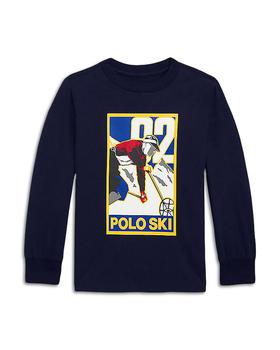 Ralph Lauren | Boys' Polo Ski Cotton Long-Sleeve Tee - Little Kid, Big Kid商品图片,独家减免邮费