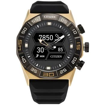 Citizen | Men's CZ Smart Hybrid Black Silicone Strap Smart Watch 44mm,商家Macy's,价格¥2937