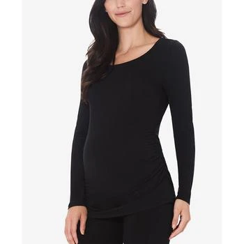 Cuddl Duds | Women's  Softwear with Stretch Maternity Long Sleeve Ballet Neck Top,商家Macy's,价格¥298