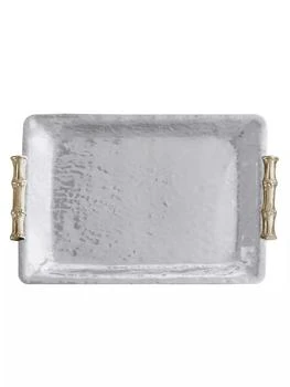 Beatriz Ball | Garden Bamboo Rectangular Tray With Gold Handles,商家Saks Fifth Avenue,价格¥1279