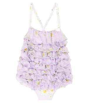 MONNALISA | Baby ruffled tulle bodysuit,商家MyTheresa HK,价格¥1054