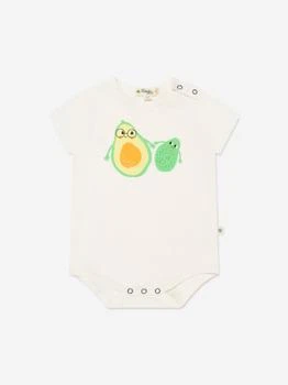 推荐Baby Organic Cotton Avocado Bodysuit in Ivory商品