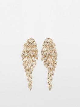 商品FALLON | Cubic zirconia & gold-plated earrings,商家MATCHESFASHION,价格¥2693图片