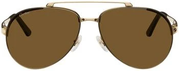 推荐Gold Santos De Cartier Aviator Sunglasses商品