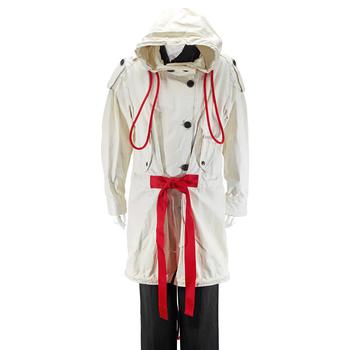 Burberry | Burberry Ladies Natural White Lakehall Leather Anorak, Size Small商品图片,1.6折