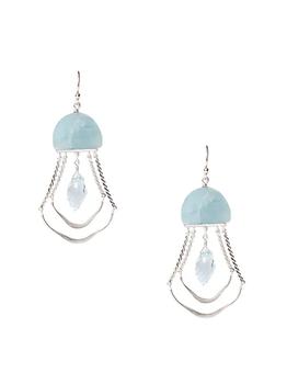 Chan Luu, Chan Luu | Sterling Silver, Aquamarine, & Blue Quartz Drop Earrings商品图片 