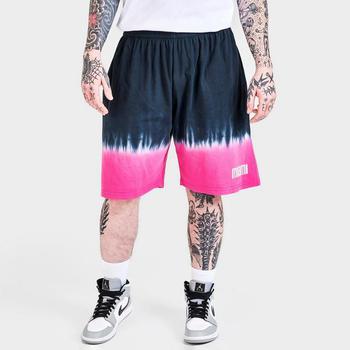 推荐Men's Mitchell & Ness Miami Heat NBA Tie-Dye Fleece Shorts商品