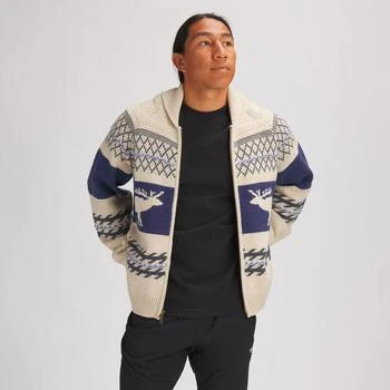 Backcountry | Merino Wool/Organic Cotton Textured Cardigan Sweater - Men's 4.5折