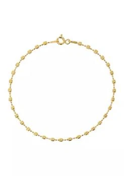 Belk Silverworks | 24K Gold Over Sterling Silver Nugget Bracelet,商家Belk,价格¥133