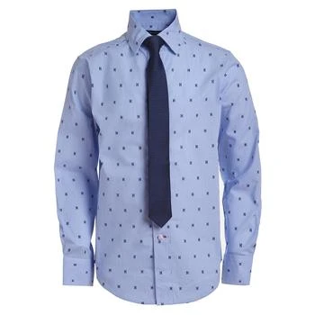 Tommy Hilfiger | 2-Pc. All-Over Dot Print Shirt & Tie Set, Big Boys,商家Macy's,价格¥331