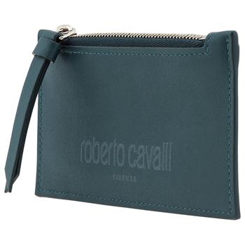 商品Roberto Cavalli | Roberto Cavalli Mens Petrol Leather Firenze Card Case,商家Jomashop,价格¥1078图片
