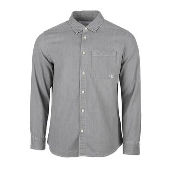 商品Calvin Klein Men's Long Sleeve Vintage Denim Easy Fit Woven Shirt图片