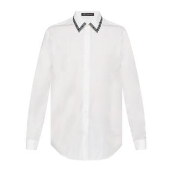 范思哲短袖价格, Versace | VERSACE 范思哲 白色棉质男士长袖衬衫 A81521-A230231-A001商品图片 独家减免邮费