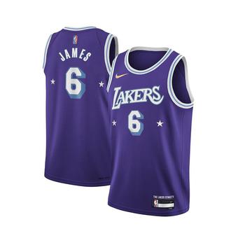 lakers评价, NIKE | Big Boys LeBron James Purple Los Angeles Lakers 2021/22 Swingman Jersey - City Edition商品图片 