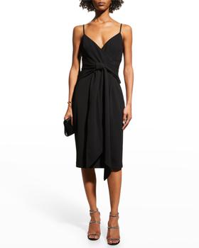 product Draped Crepe Sheath Dress image