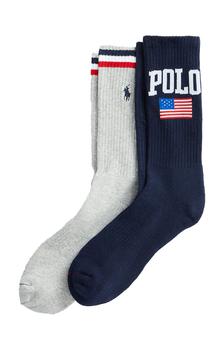 推荐(8991015PK) Americana Athletic Crew Socks 2 Pack商品