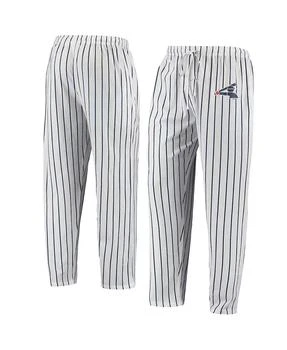 Concepts Sport | Men's White, Navy Chicago White Sox Logo Vigor Pinstripe Pants,商家Macy's,价格¥337