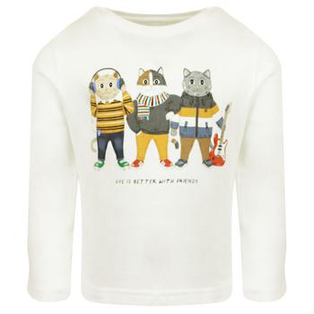 商品Cream Long Sleeve Cat T Shirt,商家Designer Childrenswear,价格¥40图片