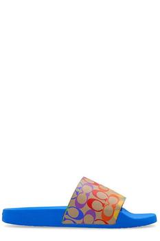 Coach | Coach Rainbow Monogram Print Slides商品图片,7.6折