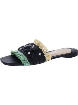 推荐Bora Bora Womens Rhinestone Fringe Slide Sandals商品